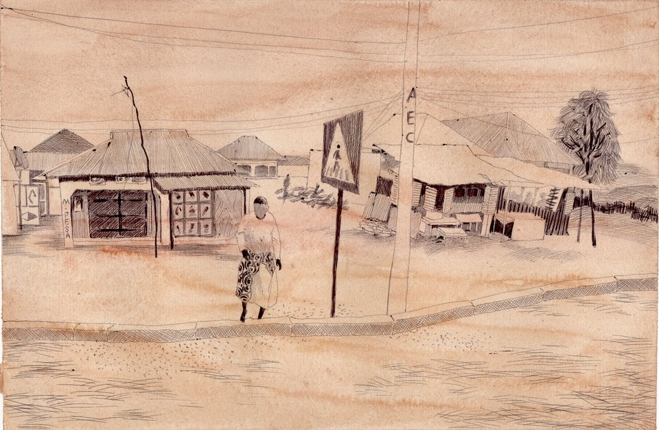 草原的赞歌是我的心跳，绘画